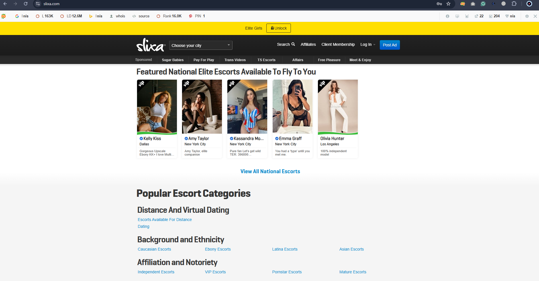 Verified Slixa Account | Premium Adult Classified | USA Access